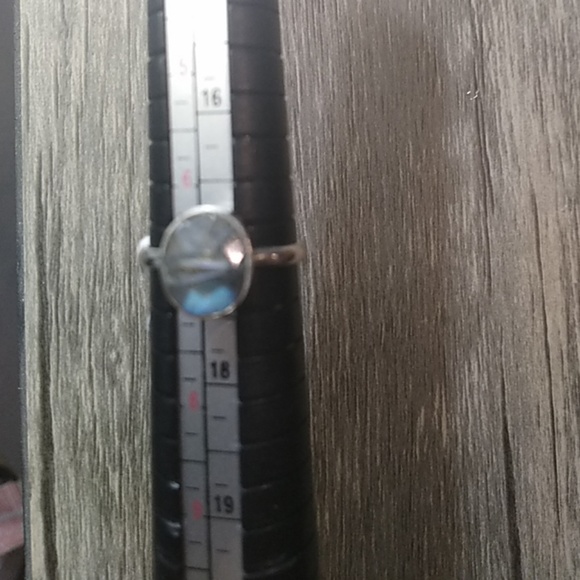 Labradorite and Sterling ring size 7 - Picture 2 of 3